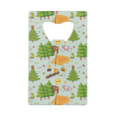 Camping Muster Kreditkarten Flaschenöffner (Rückseite)