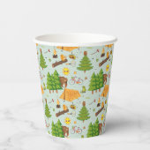 Camping Muster Pappbecher (Rückseite)