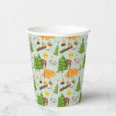 Camping Muster Pappbecher (Rechts)