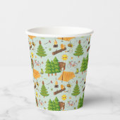 Camping Muster Pappbecher (Vorderseite)