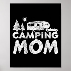 Camping-Mutter-Shirt 5th Wheel Camper Rv Urlaub Ge Poster