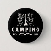 Camping-Mutter Sommercamp Camper Mutter skurril Button (Vorderseite)