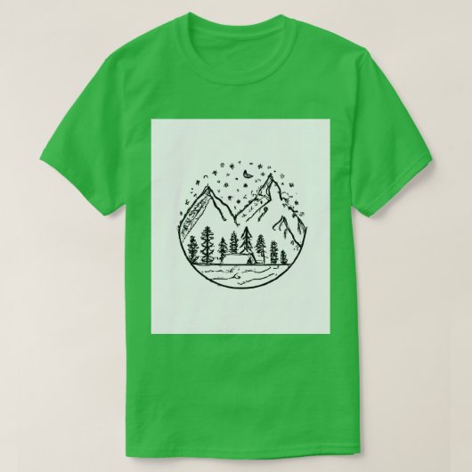 Camping-Nachahmung 2 T-Shirt (Design vorne)