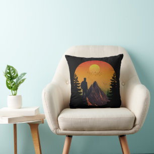 Camping Natur Sonnenuntergang Kissen