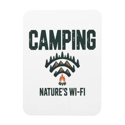 Camping Naturen Wifi Magnet (Vertikal)