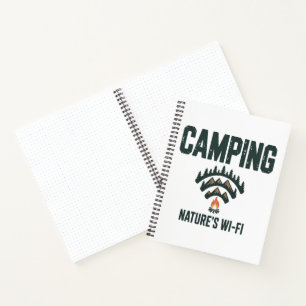 Camping Naturen Wifi Notizblock