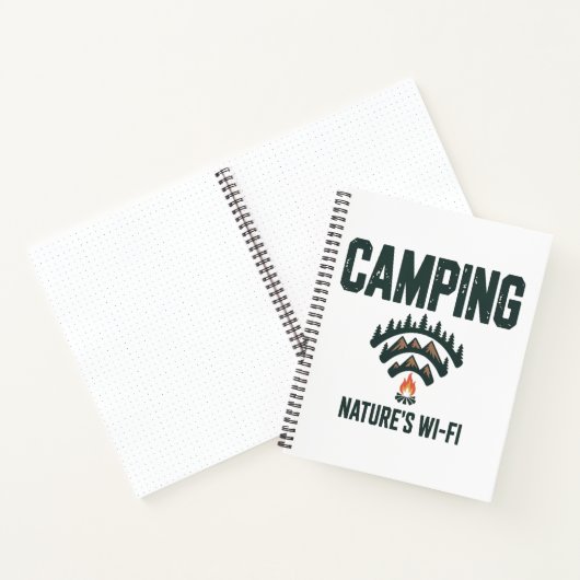 Camping Naturen Wifi Notizblock (Innenseite)