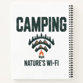 Camping Naturen Wifi Notizblock (Rückseite)