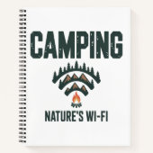 Camping Naturen Wifi Notizblock (Vorderseite)