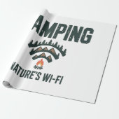Camping Natures Wifi Geschenkpapier (Ungerollt)