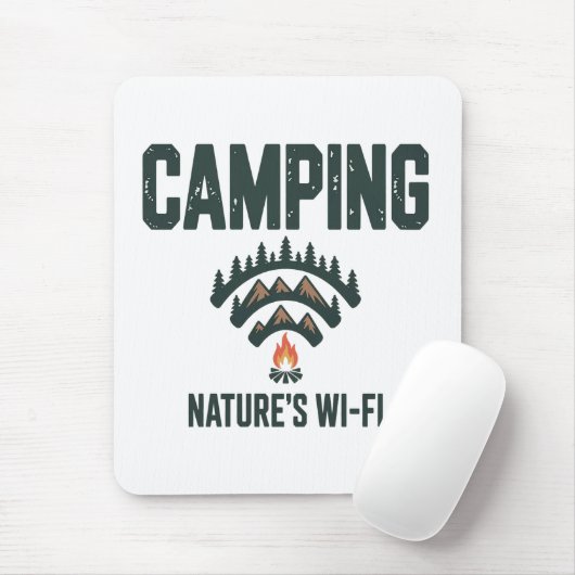 Camping Natures Wifi Mousepad (Mit Mouse)