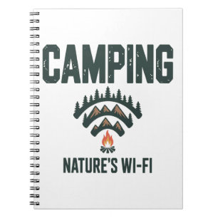 Camping Natures Wifi Notizblock