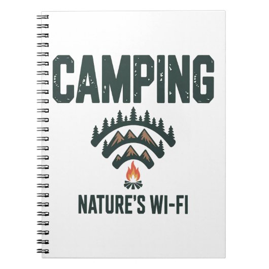 Camping Natures Wifi Notizblock (Vorderseite)