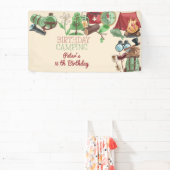 Camping Naturwandern zum Geburtstag für Kinder Banner (InSitu)