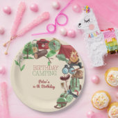Camping Naturwandern zum Geburtstag für Kinder Pappteller (Party)