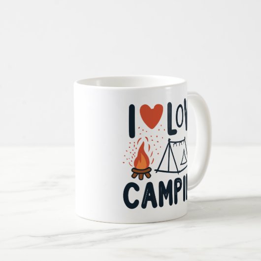 CAMPING NIEDLICH I LIEBE KAFFEETASSE (VorderseiteRechts)