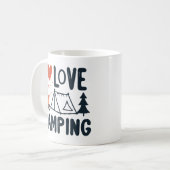 CAMPING NIEDLICH I LIEBE KAFFEETASSE (Vorderseite Links)