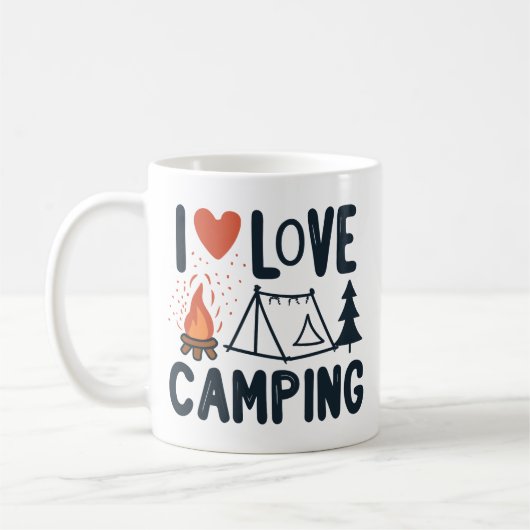 CAMPING NIEDLICH I LIEBE KAFFEETASSE (Links)