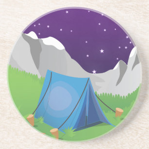 Camping Night Time Untersetzer