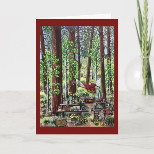 Camping-Note-Karte Karte (Vorderseite)