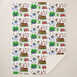 Camping oder Mittelwesten - Happy Camper Sherpadecke