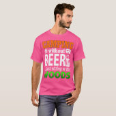 Camping ohne Bier Funny Campers T-Shirt (Vorne ganz)