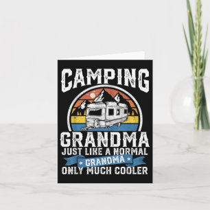 Camping Oma Funny Camper Rv Retro Außenbereich Wom Karte