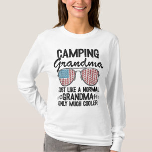 Camping Oma wie ein normaler Opa nur Mu T-Shirt