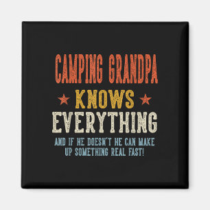Camping Opa weiß alles Vatertag Magnet