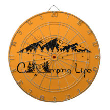 Camping-Outdoor-Abenteuer-Dartscheibe