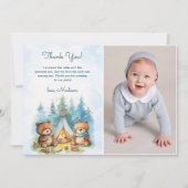 Camping Outdoor Adventure Geburtstag Danke Karte (Vorderseite)