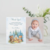 Camping Outdoor Adventure Geburtstag Danke Karte (Stehend Vorderseite)