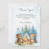 Camping Outdoor Adventure Geburtstag Danke Karte (Vorderseite)