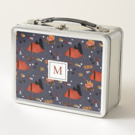 Camping Outdoor Adventure Sommer Campfire Kinder Metall Brotdose