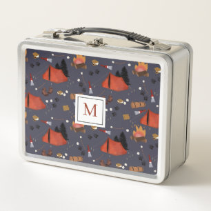 Camping Outdoor Adventure Sommer Campfire Kinder Metall Brotdose