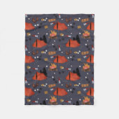 Camping Outdoor Adventure Sommerfeuer Fleecedecke (Vorderseite)