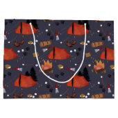 Camping Outdoor Adventure Sommerfeuer Große Geschenktüte (Rückseite)