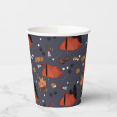 Camping Outdoor Adventure Sommerfeuer Pappbecher (Links)