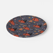 Camping Outdoor Adventure Sommerfeuer Pappteller (Schrägansicht)