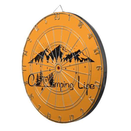 Camping-Outdoor Adventures-Dartboard Dartscheibe (Vorderseite rechts)