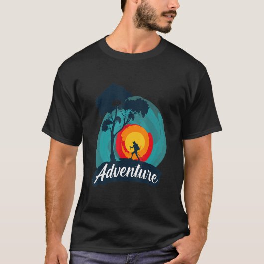 Camping Outdoor Backpacking Wanderausrüstung T-Shirt (Vorderseite)