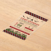 Camping Outdoor Geburtstagsparty Acryleinladungen (Ablage )