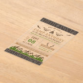 Camping Outdoor Geburtstagsparty Acryleinladungen (Ablage )