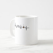 Camping Outdoor Heartbeat Naturschutz Wandern Kaffeetasse (Vorderseite Links)