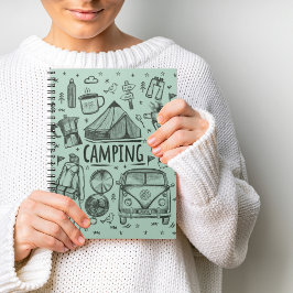 Camping Outdoor Illustration Notizblock