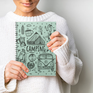 Camping Outdoor Illustration Notizblock