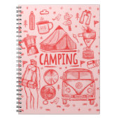 Camping Outdoor Illustration Notizblock (Vorderseite)