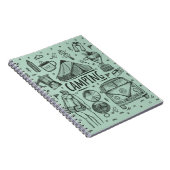 Camping Outdoor Illustration Notizblock (Rechte Seite)