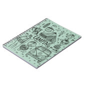 Camping Outdoor Illustration Notizblock (Linke Seite)