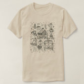 Camping Outdoor Illustration T-Shirt (Design vorne)